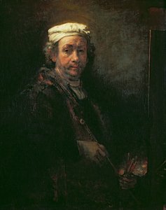 Taiteilijan muotokuva maalaustelineessa, 1660